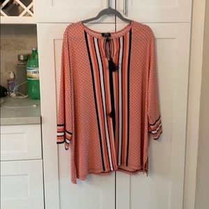Orange/Blk/White tunic
